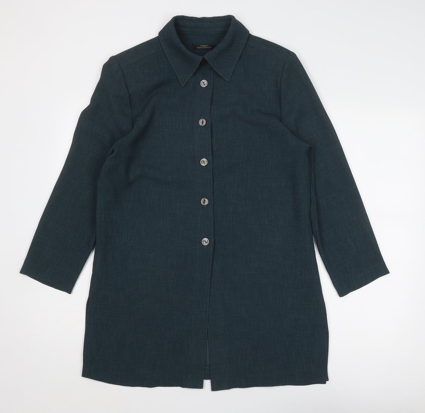 Womens UK Size 12 St Michael Green Overcoat