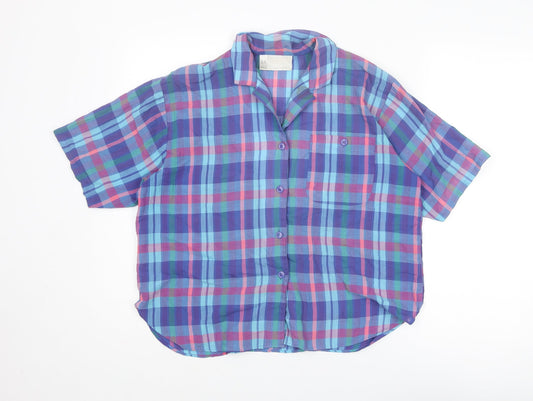 Womens UK Size 14 BHS Multicoloured Basic Button-Up