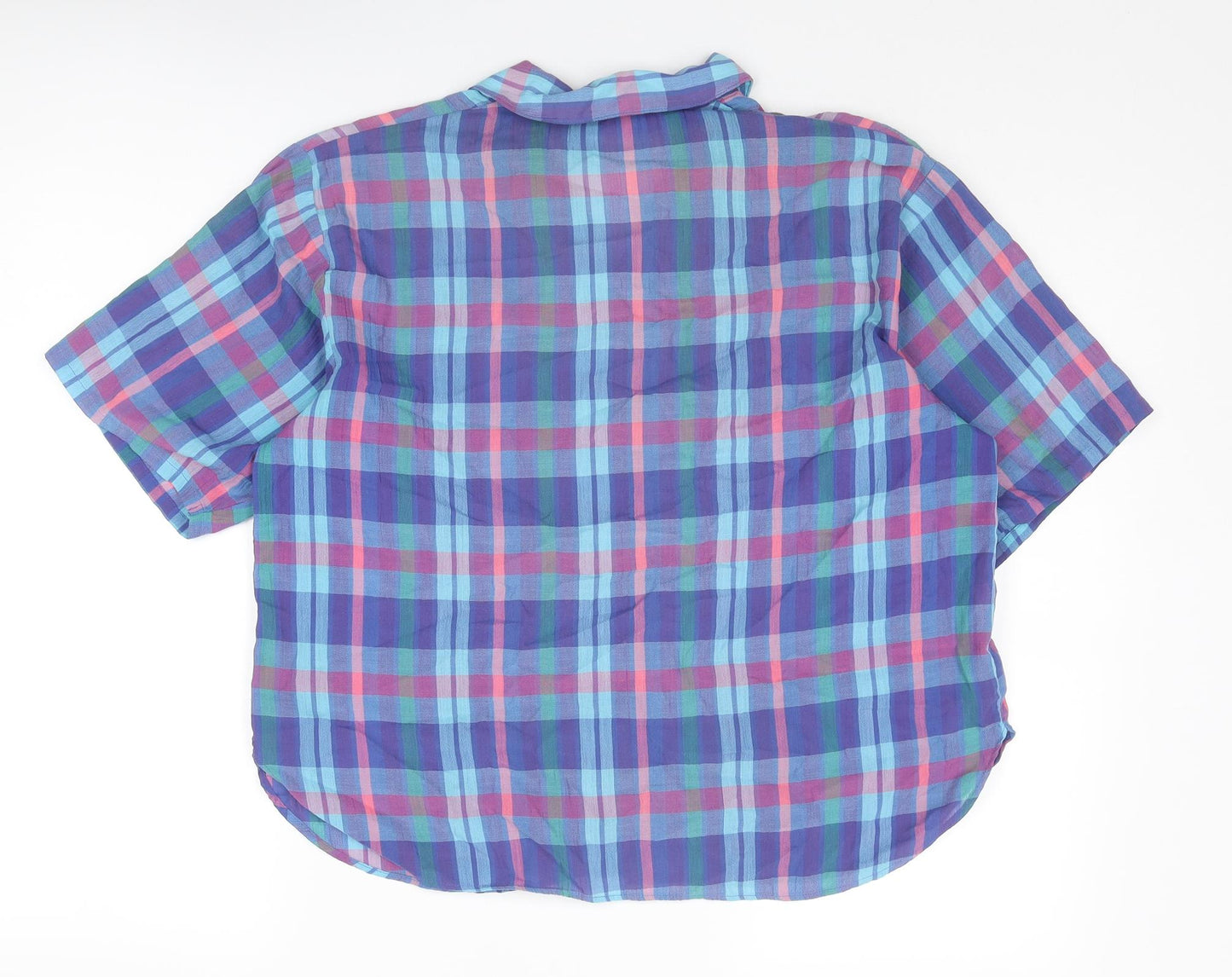 Womens UK Size 14 BHS Multicoloured Basic Button-Up