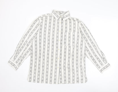Womens UK Size 8 St Michael White Basic Button-Up