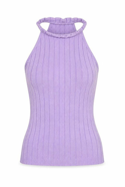 Womens UK Size XS Zara Purple Basic Tank
