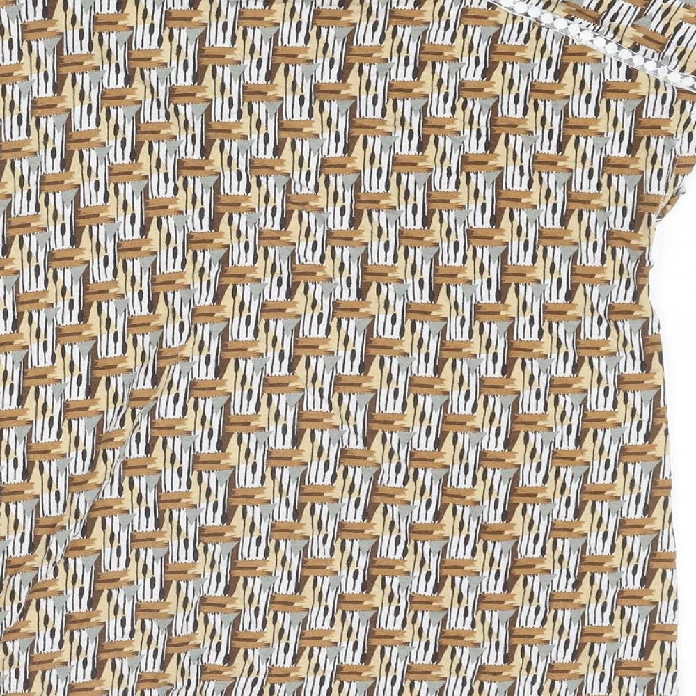 Womens UK Size 12 NEXT Multicoloured Basic Blouse