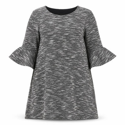 River Island Womens Grey Geometric Polyester A-Line Size 10 Round Neck Pullover