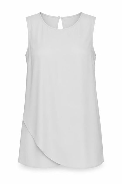 Womens UK Size 10 Topshop Grey Basic Tank