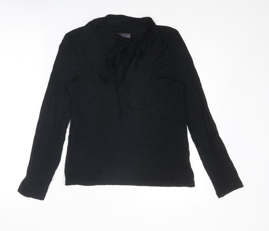 Womens UK Size 8 Marks and Spencer Black Basic T-Shirt