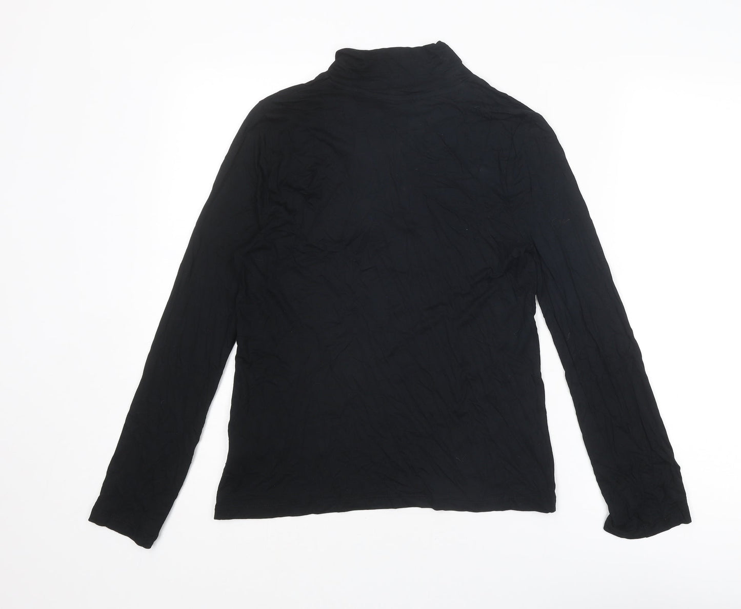 Womens UK Size 8 Marks and Spencer Black Basic T-Shirt