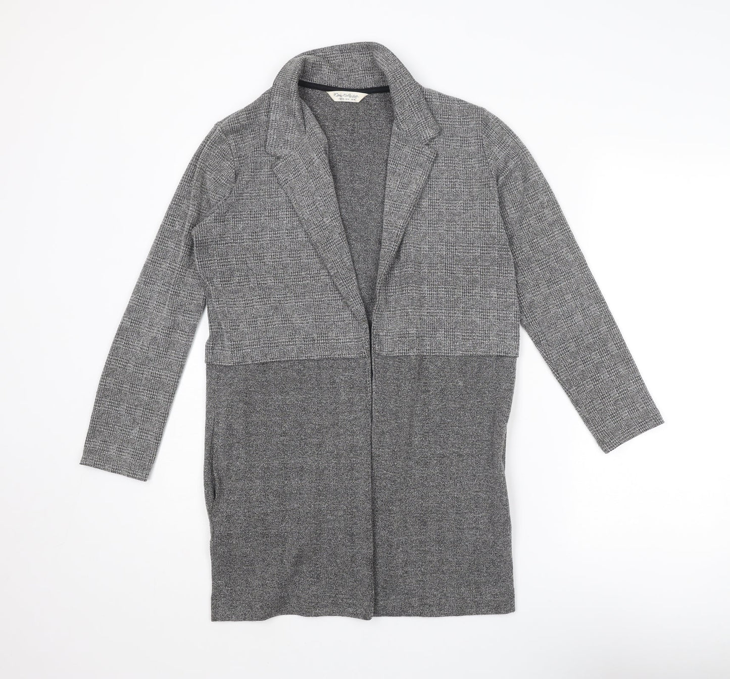 Womens UK Size 10 Miss Selfridge Grey Overcoat