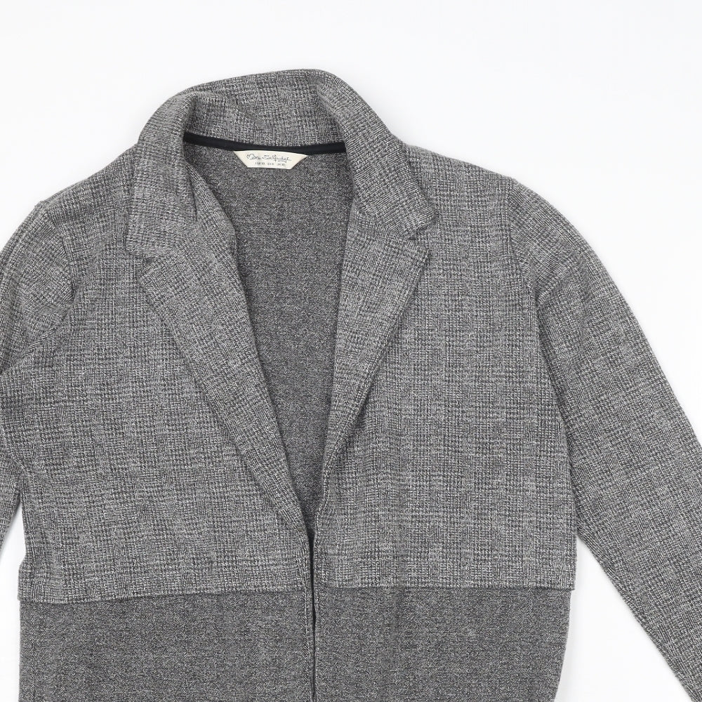 Womens UK Size 10 Miss Selfridge Grey Overcoat