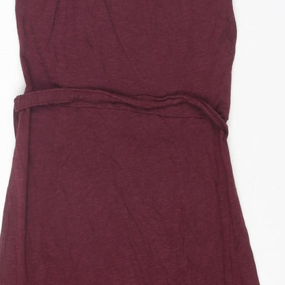 H&M Womens Purple Polyester Wrap Dress Size XS V-Neck Pullover