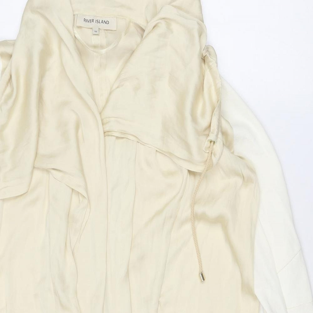 Womens UK Size 10 River Island Beige Jacket