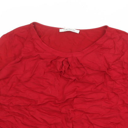 Womens UK Size 14 Betty Barclay Red Basic Blouse