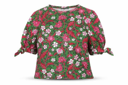 Womens UK Size S Zara Green Basic Blouse