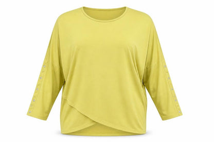 Womens UK Size L Marble Green Basic Blouse