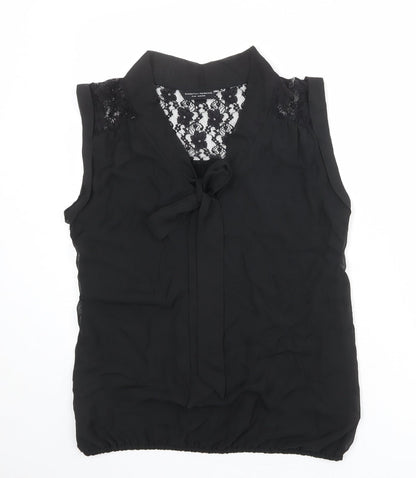Womens UK Size 14 Dorothy Perkins Black Basic Tank