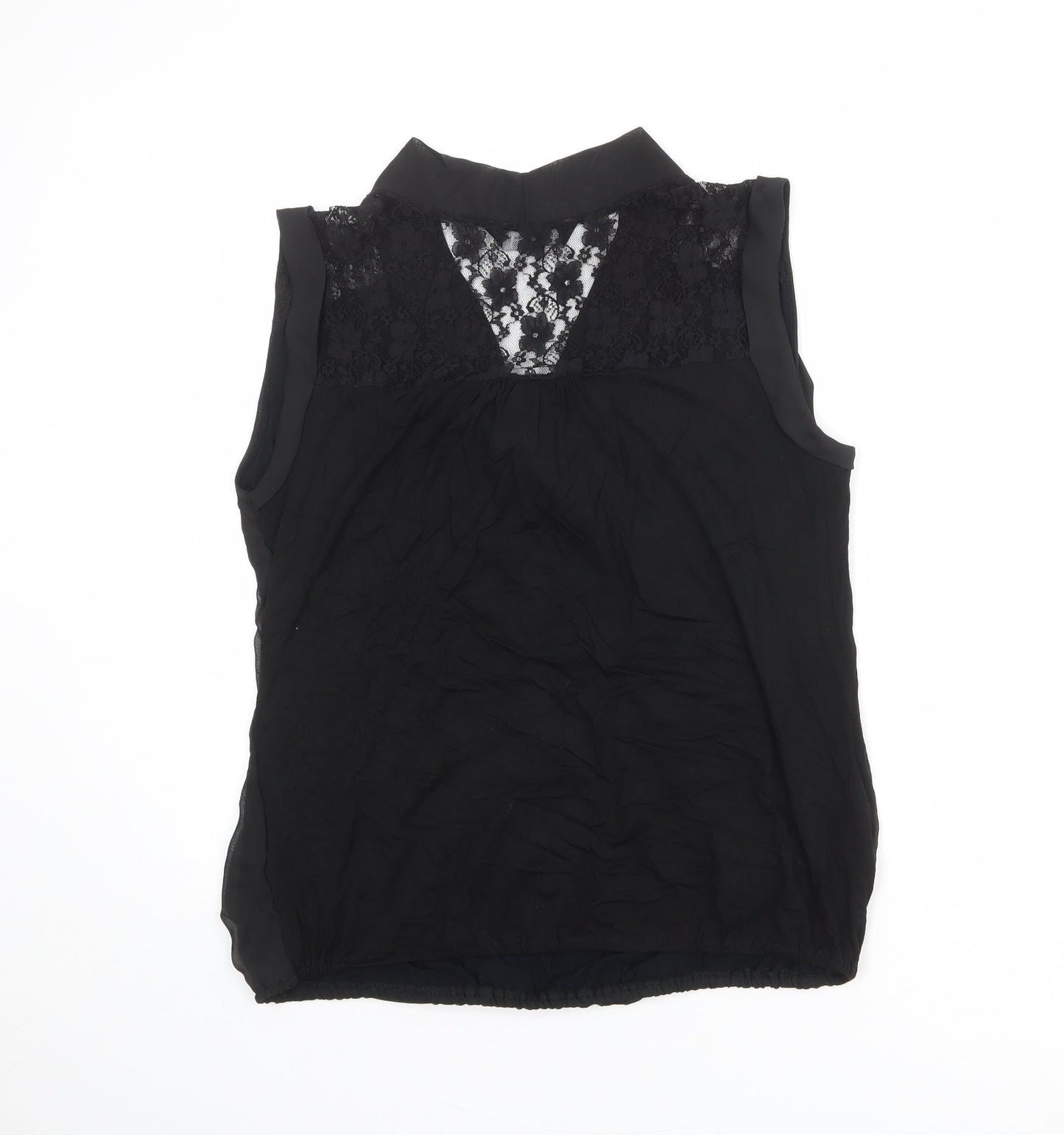 Womens UK Size 14 Dorothy Perkins Black Basic Tank