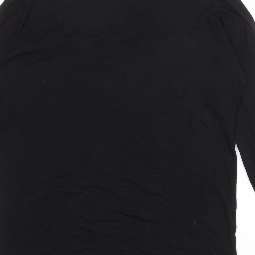 Womens UK Size 10 New Look Black Basic Blouse