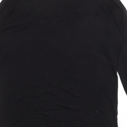 Womens UK Size 10 New Look Black Basic Blouse