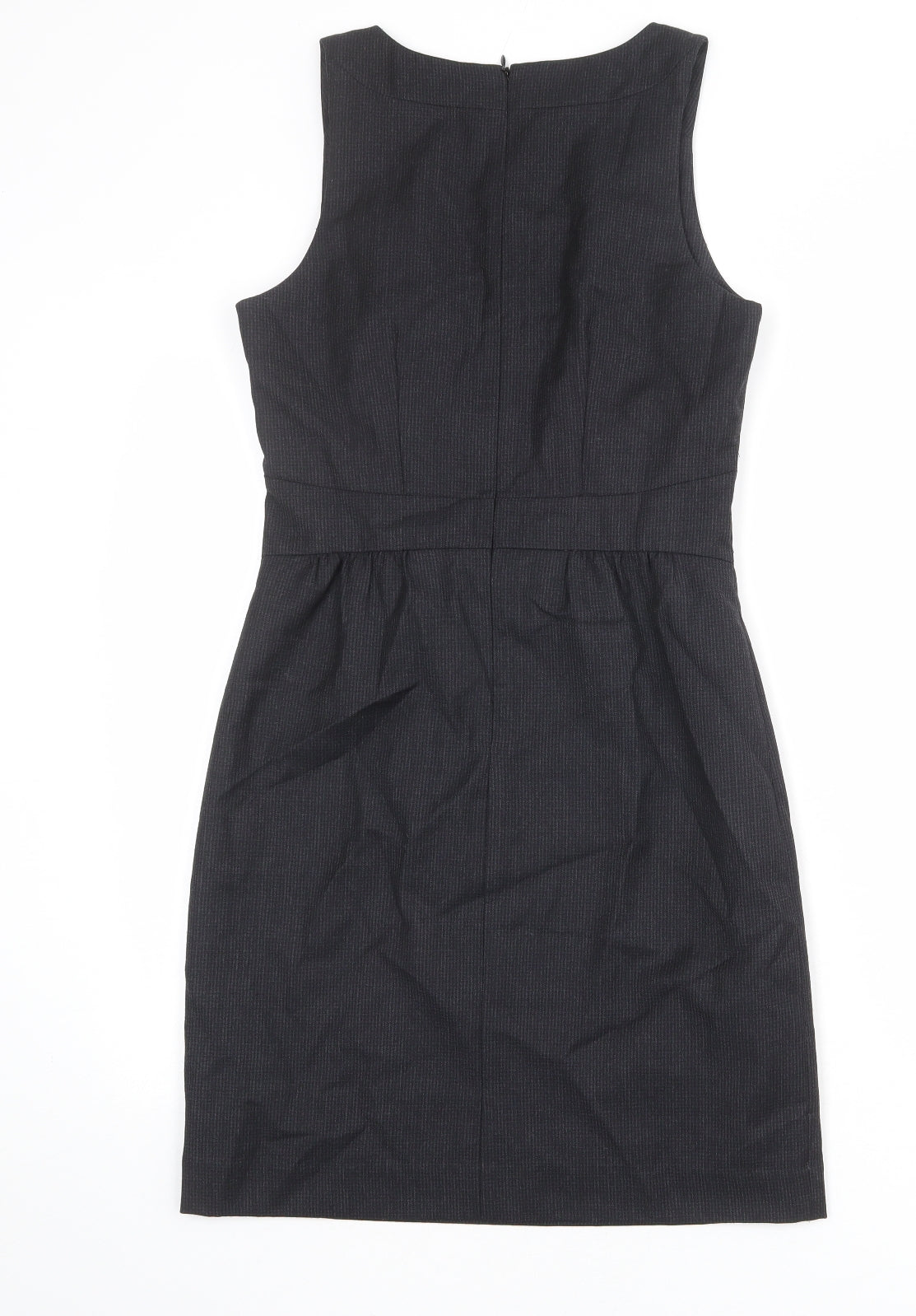 Gap Womens Black Polyester Shift Size 6 V-Neck Zip