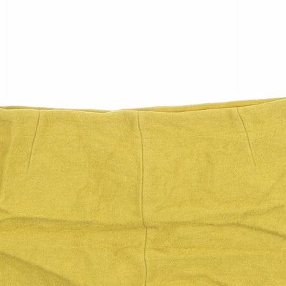 COS Womens Yellow Wool A-Line Skirt Size 16 Zip