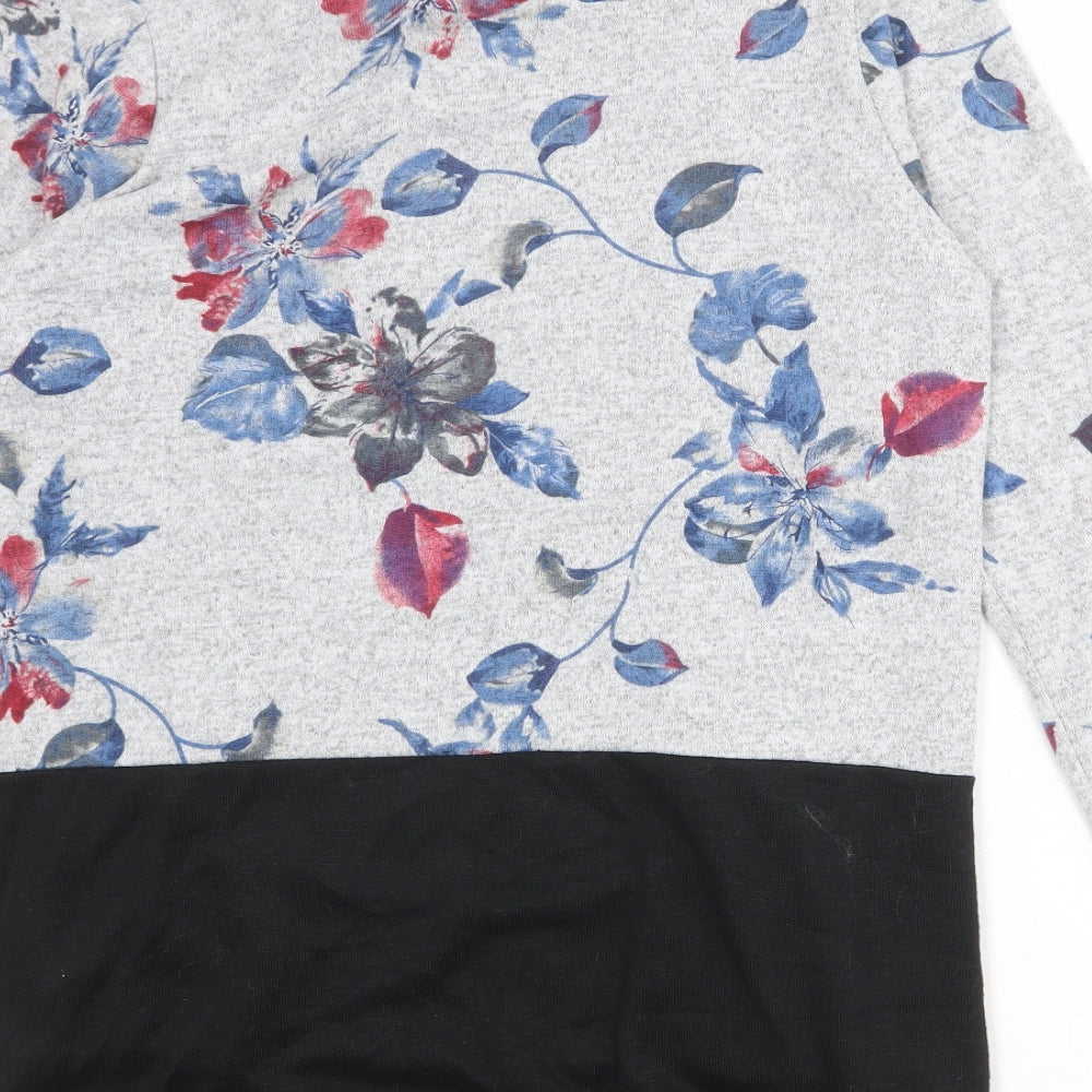 Womens UK Size M Tenki Grey Basic T-Shirt