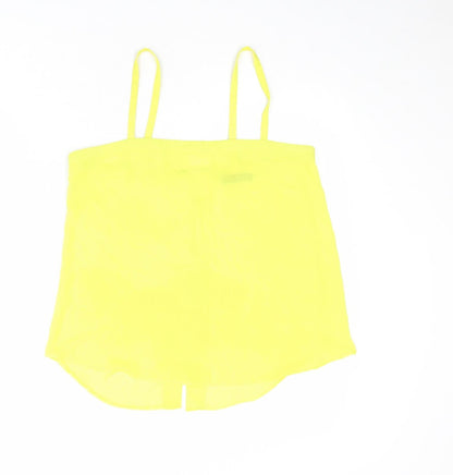 Womens UK Size 10 Select Yellow Basic Tank