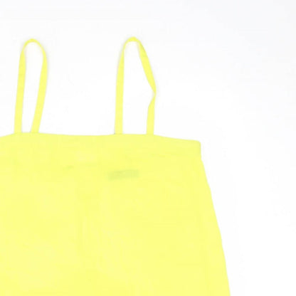Womens UK Size 10 Select Yellow Basic Tank