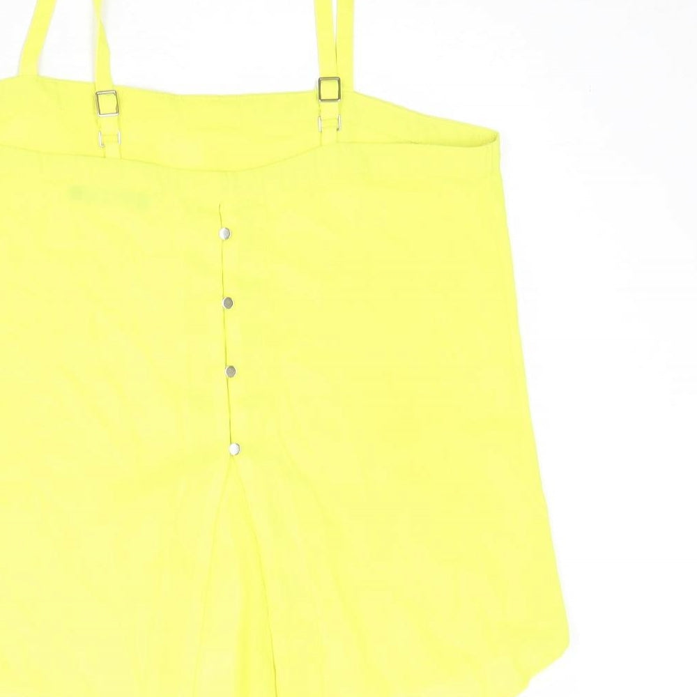 Womens UK Size 10 Select Yellow Basic Tank