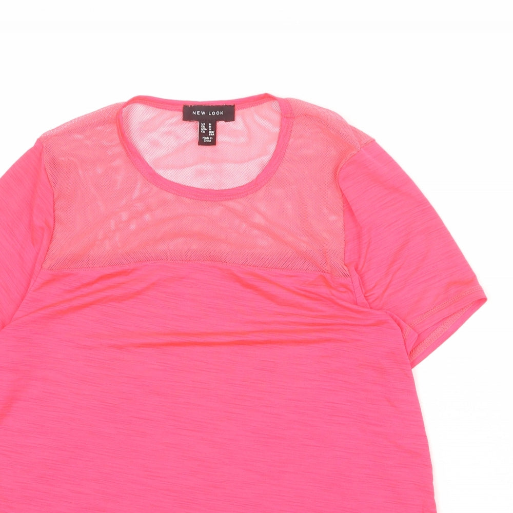 Womens UK Size 14 NEXT Pink Basic T-Shirt