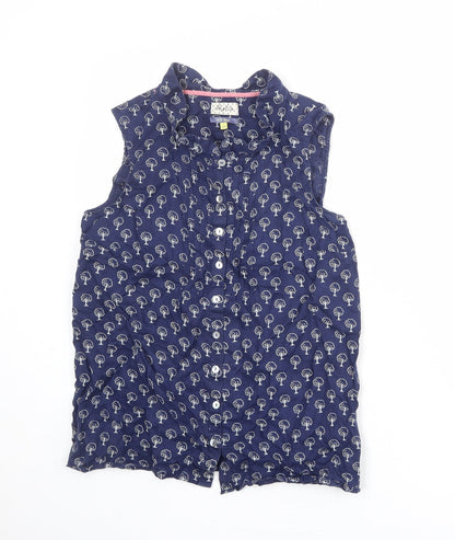 Womens UK Size 10 Heyton Blue Basic Tank