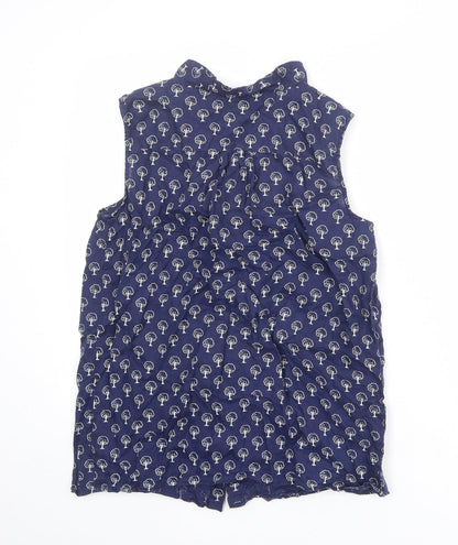 Womens UK Size 10 Heyton Blue Basic Tank