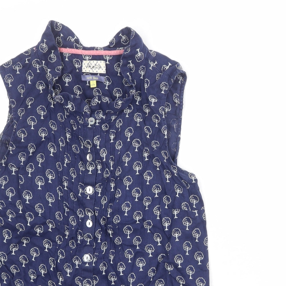 Womens UK Size 10 Heyton Blue Basic Tank
