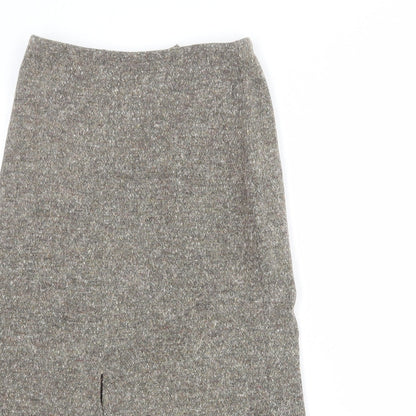 Yellow Hammer Womens Beige Wool A-Line Skirt Size 28 in Zip
