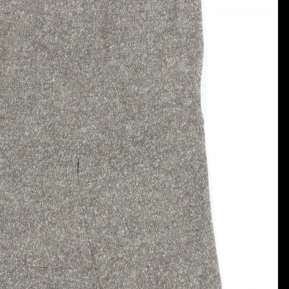Yellow Hammer Womens Beige Wool A-Line Skirt Size 28 in Zip