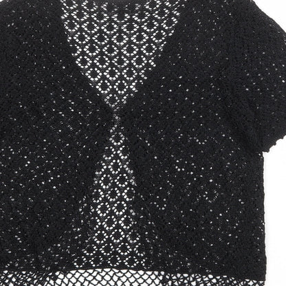 Womens UK Size M CASAMIA Black Cardigan Jumper