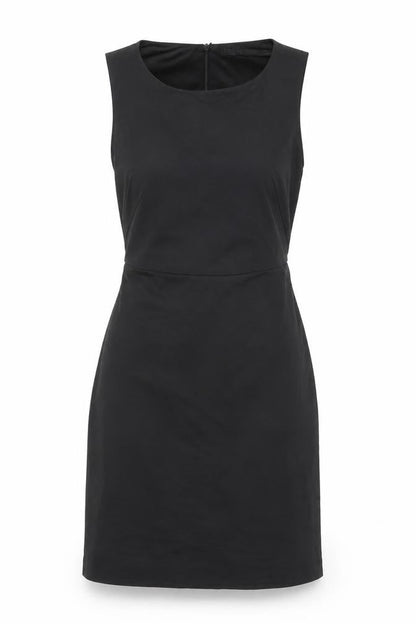 Zara Womens Black Polyester Shift Size S Round Neck Zip