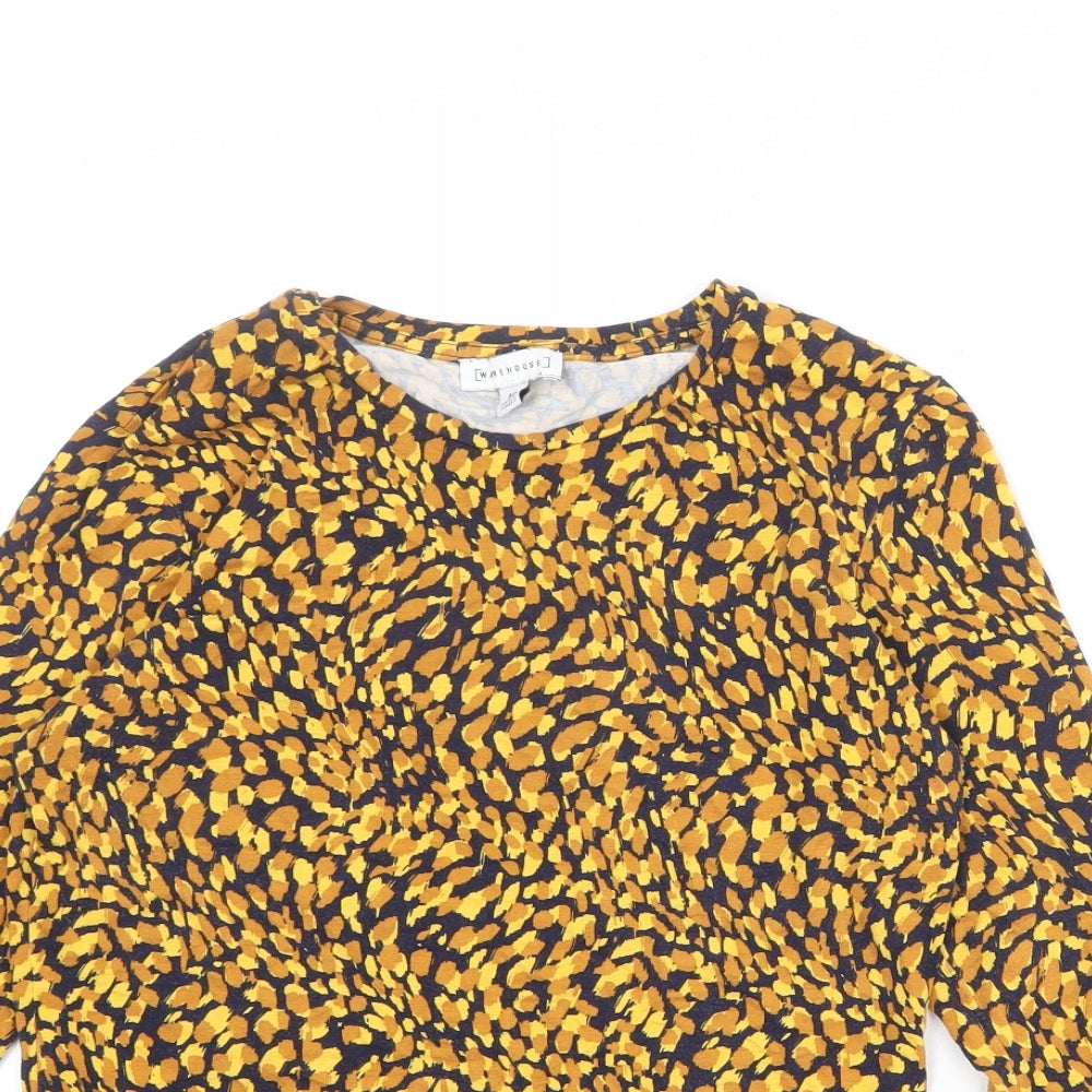 Womens UK Size 10 Warehouse Multicoloured Basic Blouse