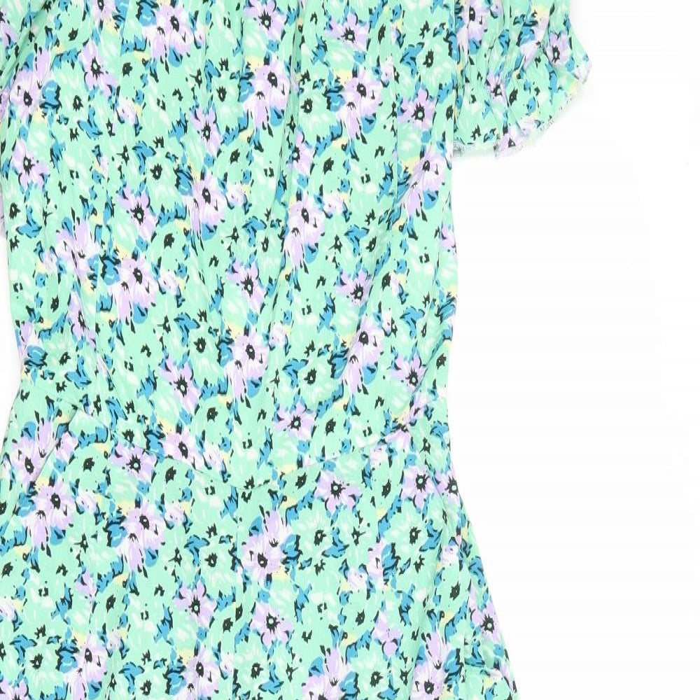 AX Paris Womens Multicoloured Floral Polyester Jumpsuit One-Piece Size 8 L21 in Zip