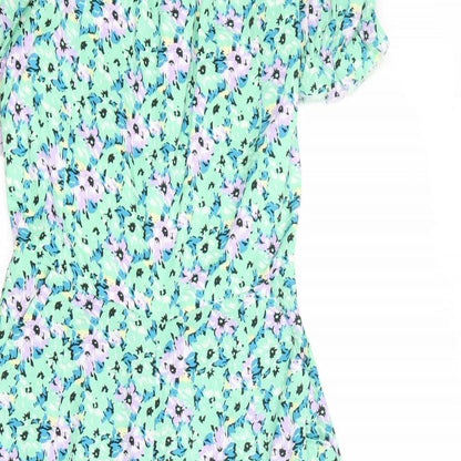 AX Paris Womens Multicoloured Floral Polyester Jumpsuit One-Piece Size 8 L21 in Zip