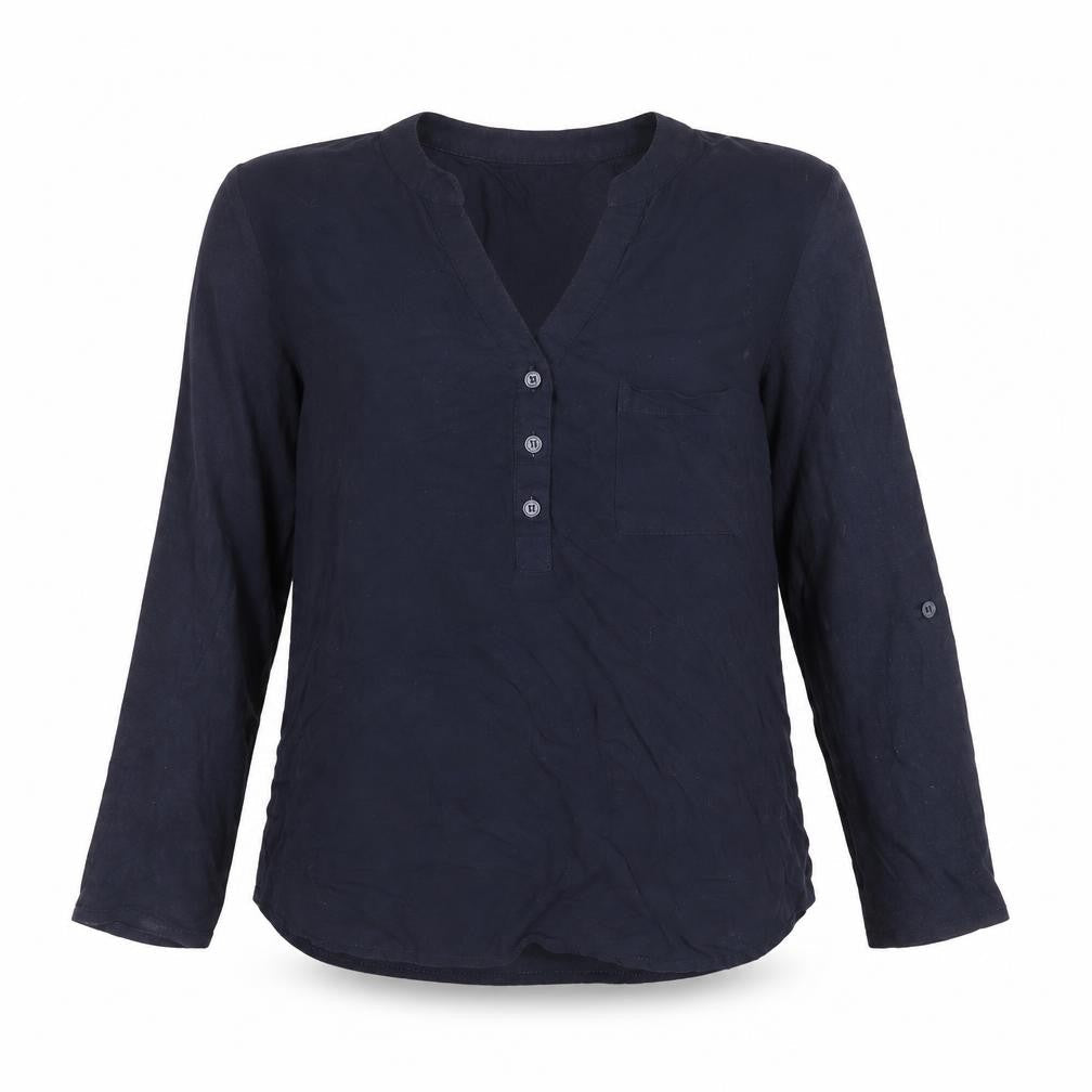 Womens UK Size XS Merona Blue Basic Blouse