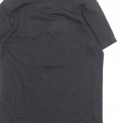 Marks and Spencer Boys Grey 100% Cotton Basic T-Shirt Size 9-10 Years Round Neck Pullover - Love Life Be Brave