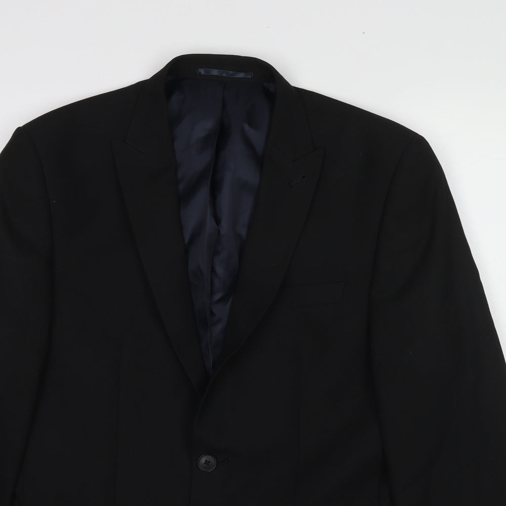 Mens UK Size 38 NEXT Regular Black Suit Jacket