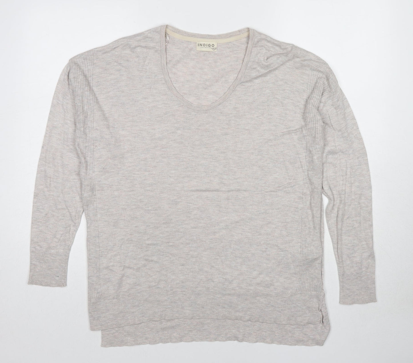Womens UK Size 14 Marks and Spencer Beige Pullover Jumper