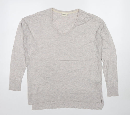 Womens UK Size 14 Marks and Spencer Beige Pullover Jumper