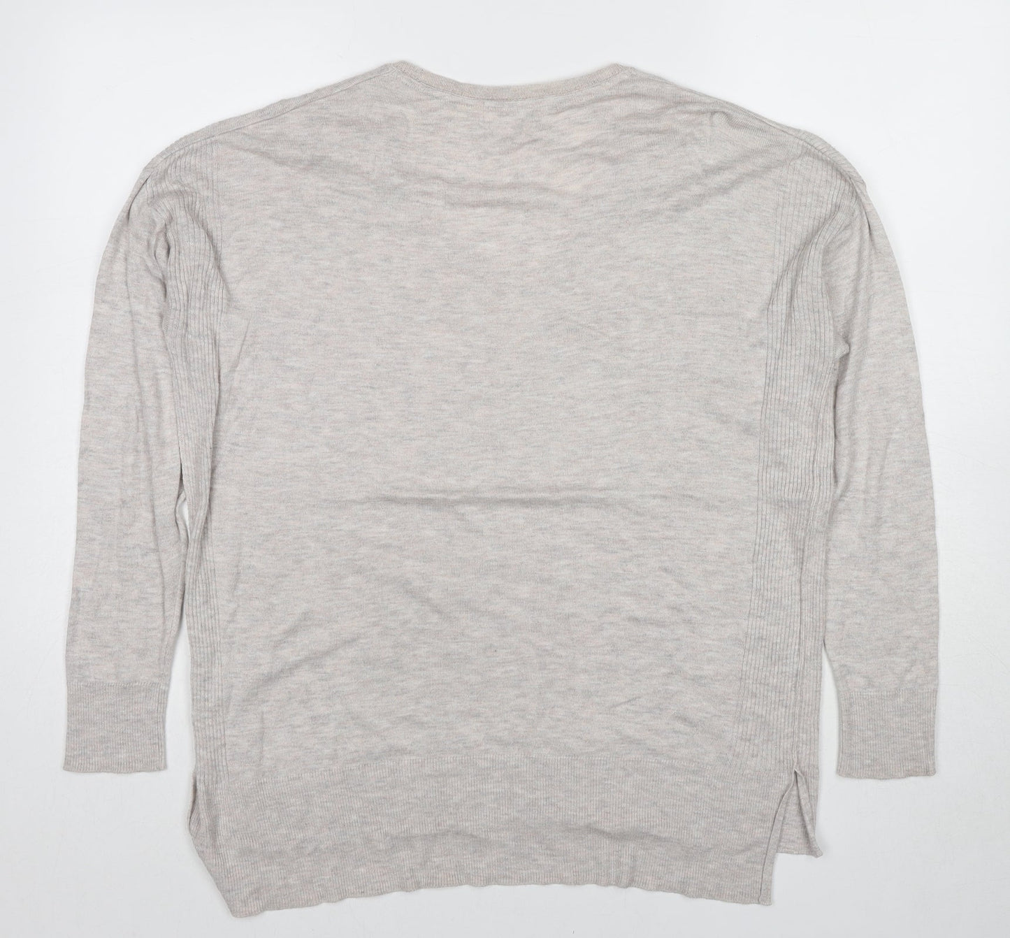 Womens UK Size 14 Marks and Spencer Beige Pullover Jumper