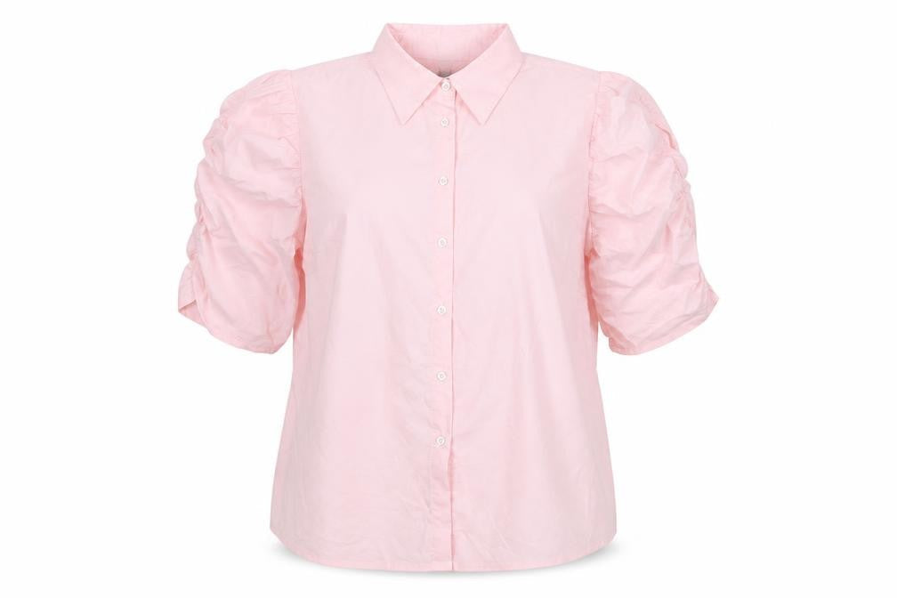 Womens UK Size XL CULTURE Pink Basic Button-Up