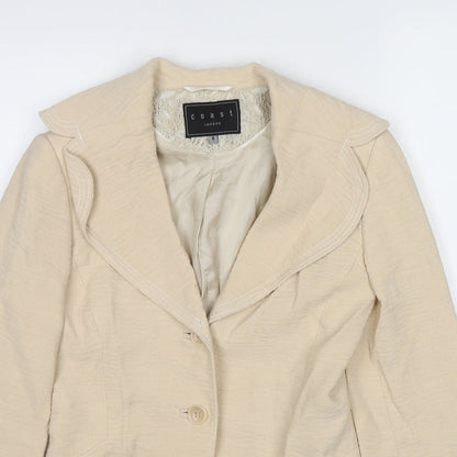 Womens UK Size 8 Coast Beige Jacket