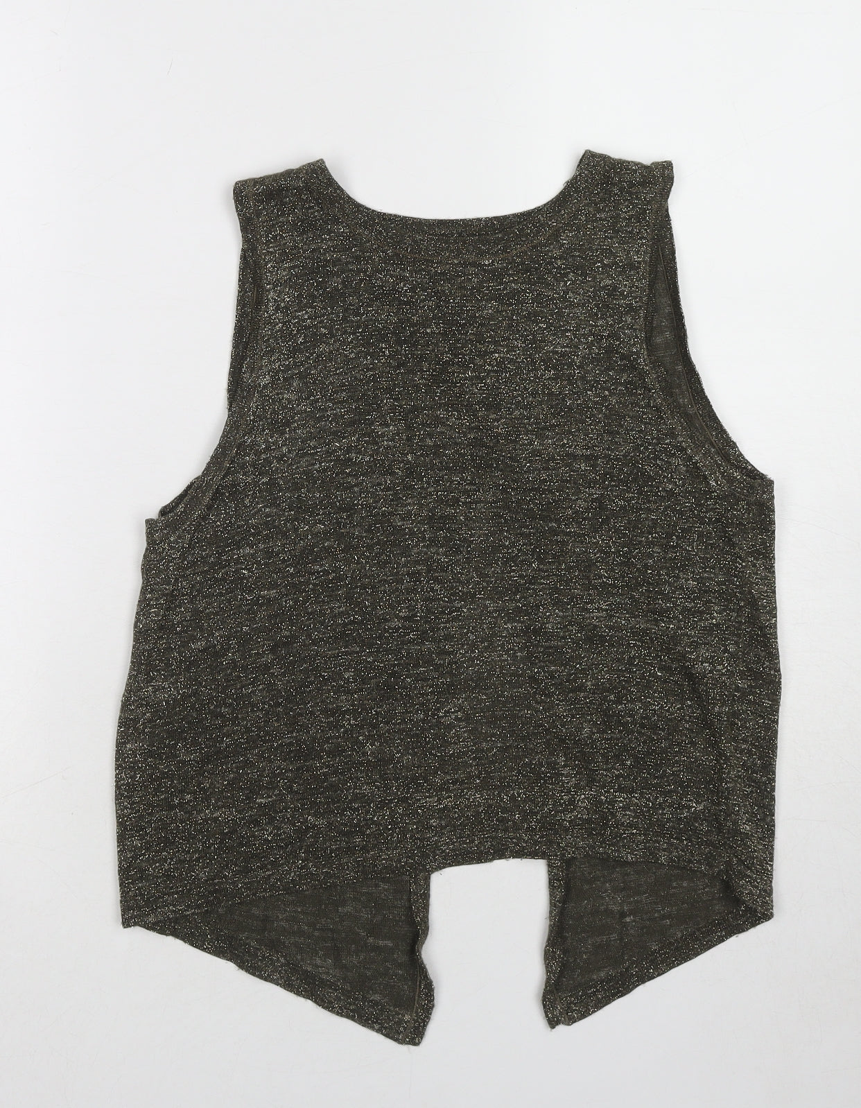 Womens UK Size 6 River Island Green Basic Tank