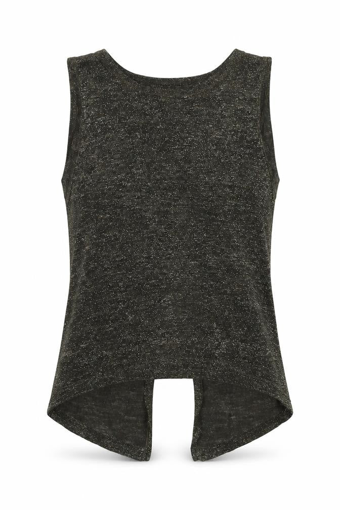 Womens UK Size 6 River Island Green Basic Tank