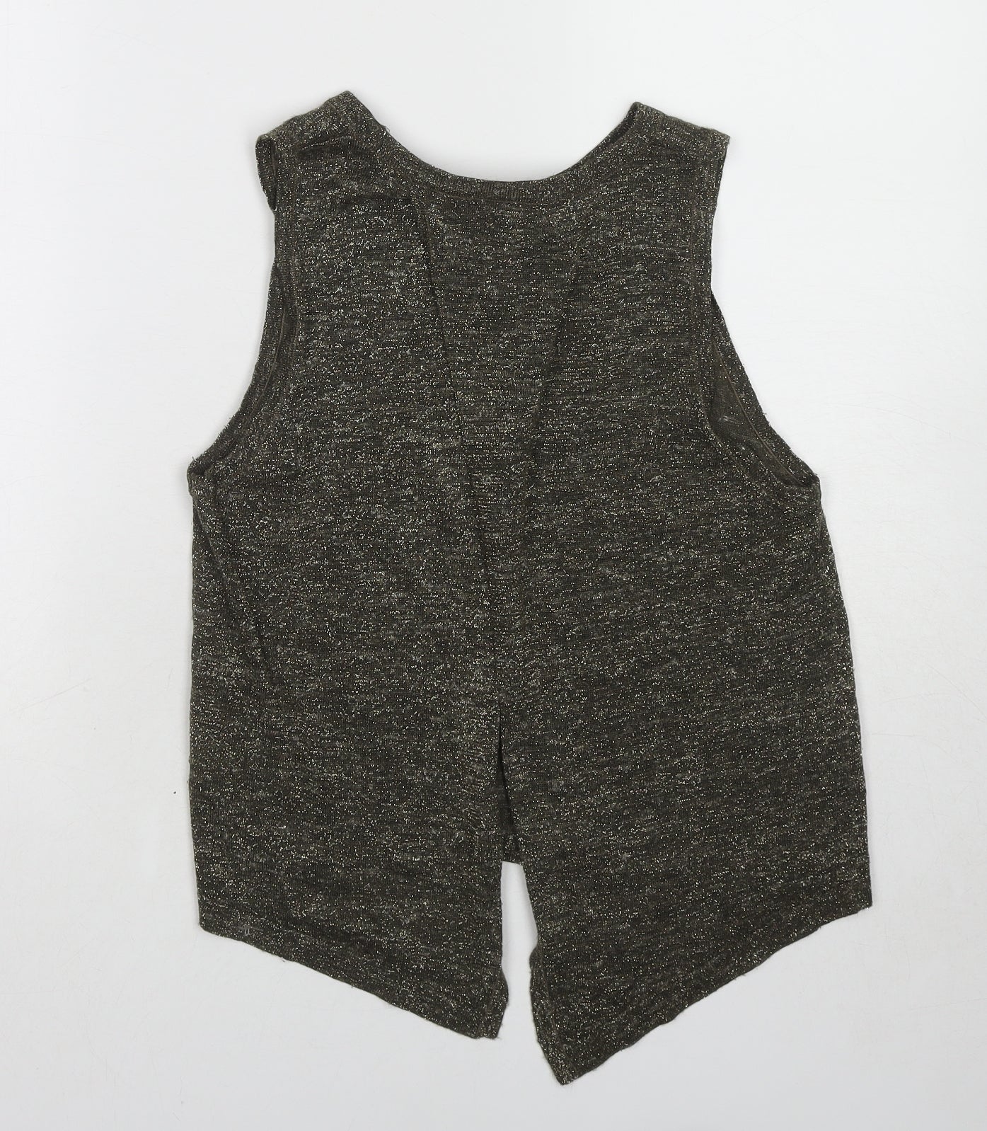 Womens UK Size 6 River Island Green Basic Tank