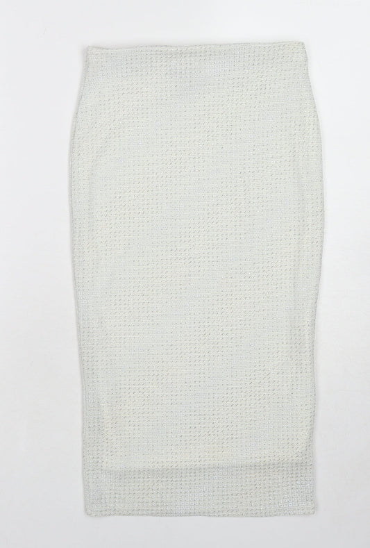 Womens UK Size 6 Topshop A-Line Knit Skirt